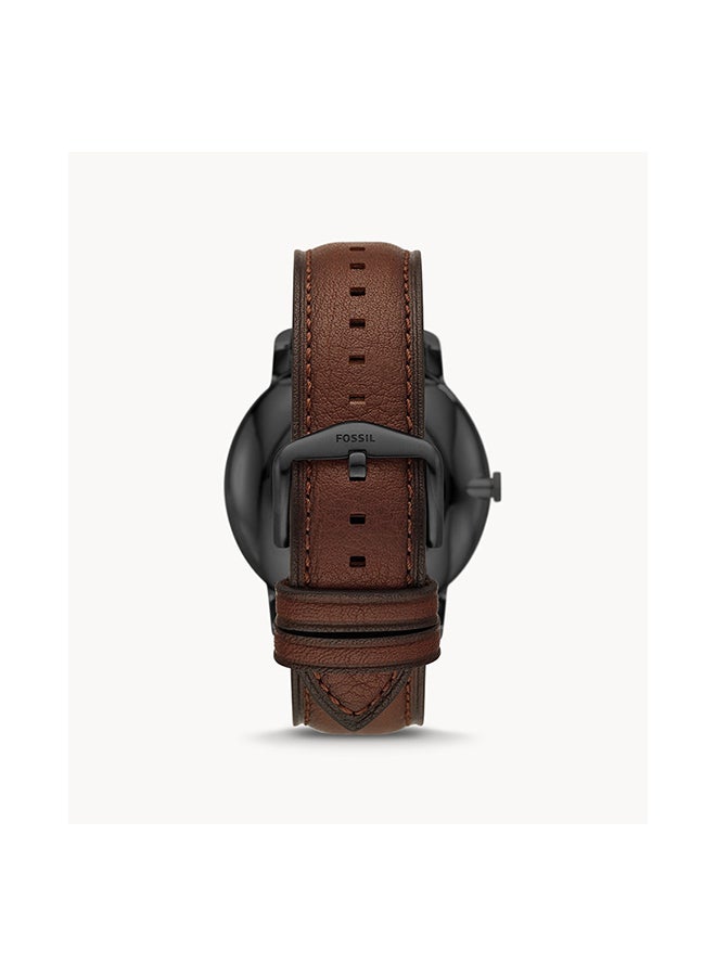 FOSSIL - Men's Analog Leather Wrist Watch FS5841 -44mm- Brown - Image 1