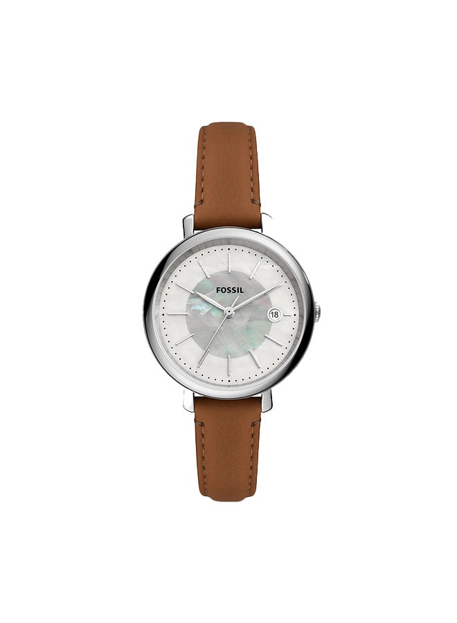 FOSSIL Women's Analog Leather Wrist Watch ES5090 -36mm- Brown  - Image 1