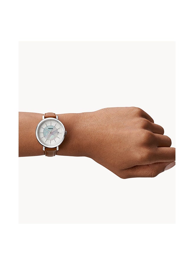 FOSSIL Women's Analog Leather Wrist Watch ES5090 -36mm- Brown  - Image 2