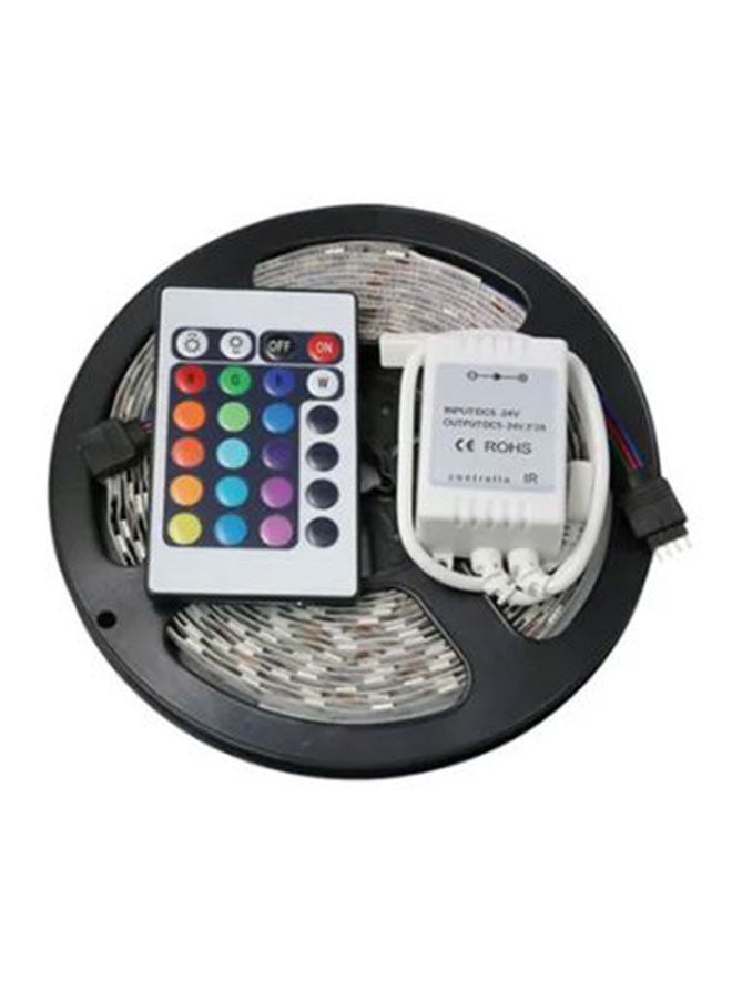 Generic 300 LEDs Waterproof Flexible Strip With 44 Key Ir Remote Multicolour 5meter  - Image 1
