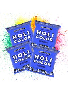 Holi Color Blue 100g Pack Of 4 - v1649316948/N44825667A_1