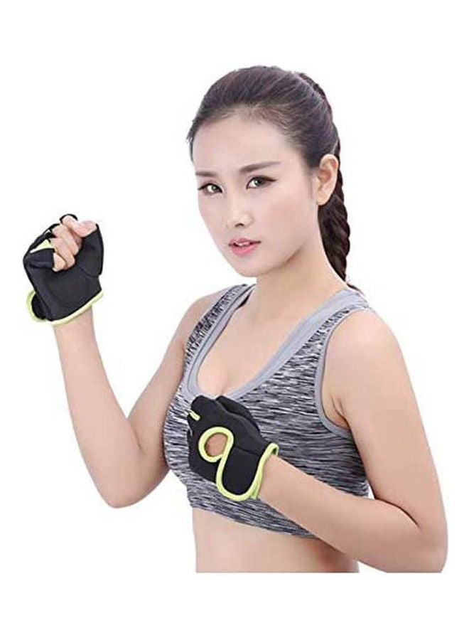 Generic Gym Gloves Anti Skid Fitness Semi Finger Sports Glove 12 X 13cm  - Image 2