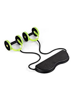 ماركة غير محددة Sport Core Double Ab Roller Exercise Equipment Ab Wheel Roller Supports Abdominal Workout Machine  - Image 1