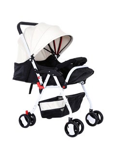 BABY PLUS Adjustable Baby Stroller Cum Pram With Compact And Reversible Handlebar With Safety Belt, Wheels  - Image 4
