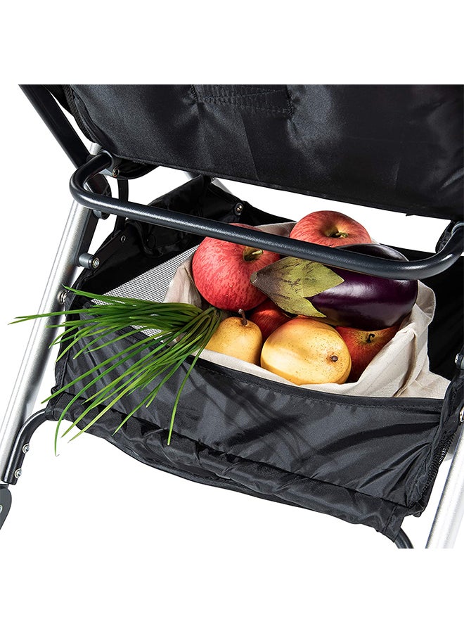 hauck - Travel Pushchair Swift Plus, Ultra Light, One Handed Folding, Compact Fold, Fully Reclining, Large Shopping Basket, Up To 18 Kg - Black Grey - Image 1