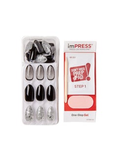 Kiss Impress 30-piece Nails Ten Different Looks Black/ Silver  - Image 4