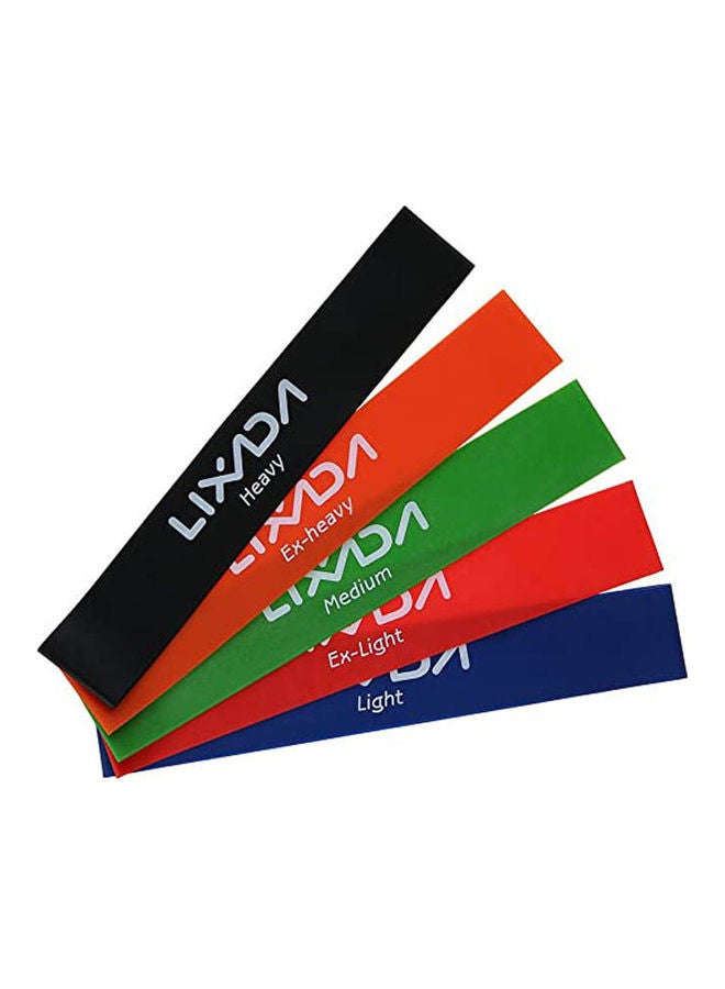 LIXADA 5Pcs Sports Exercise Resistance Loop Bands Elastic Booty Band Set For Legs And Strength Training - Image 2