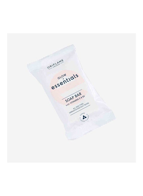 Glow Essentials Soap Bar With Vitamins E & B3 White 75ml