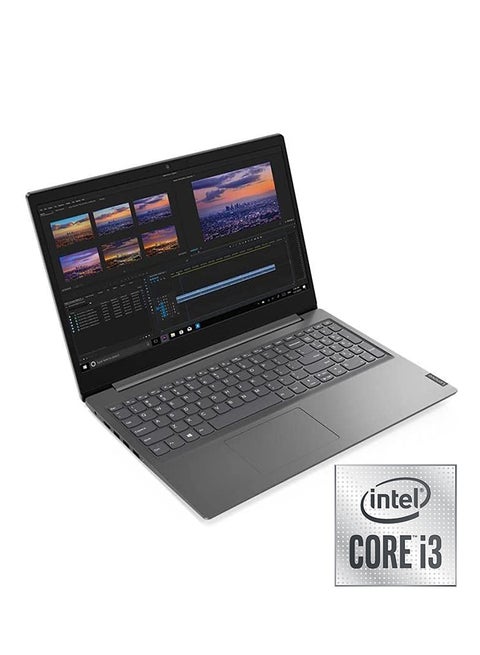 V15 IIL Laptop With 15.6-Inch HD Display, Core i3 Processor/4GB RAM/1TB HDD/DOS/Intel UHD Graphics English/Arabic Iron Grey