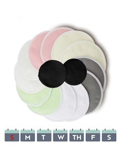 Pikkaboo Pack Of 14 Organic 3D Washable Breast Pads PLus Laundry And Storage Bag  - Image 3