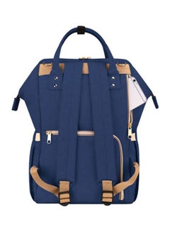 Sunveno Polyester Infant Diaper Bag WIth Waterproof Pocket And Padded Shoulder Straps - Navy Blue  - Image 2