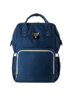 Sunveno Polyester Infant Diaper Bag WIth Waterproof Pocket And Padded Shoulder Straps - Navy Blue  - Image 1