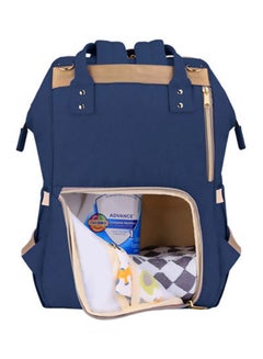 Sunveno Polyester Infant Diaper Bag WIth Waterproof Pocket And Padded Shoulder Straps - Navy Blue  - Image 3