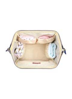 Sunveno Polyester Infant Diaper Bag WIth Waterproof Pocket And Padded Shoulder Straps - Navy Blue  - Image 4