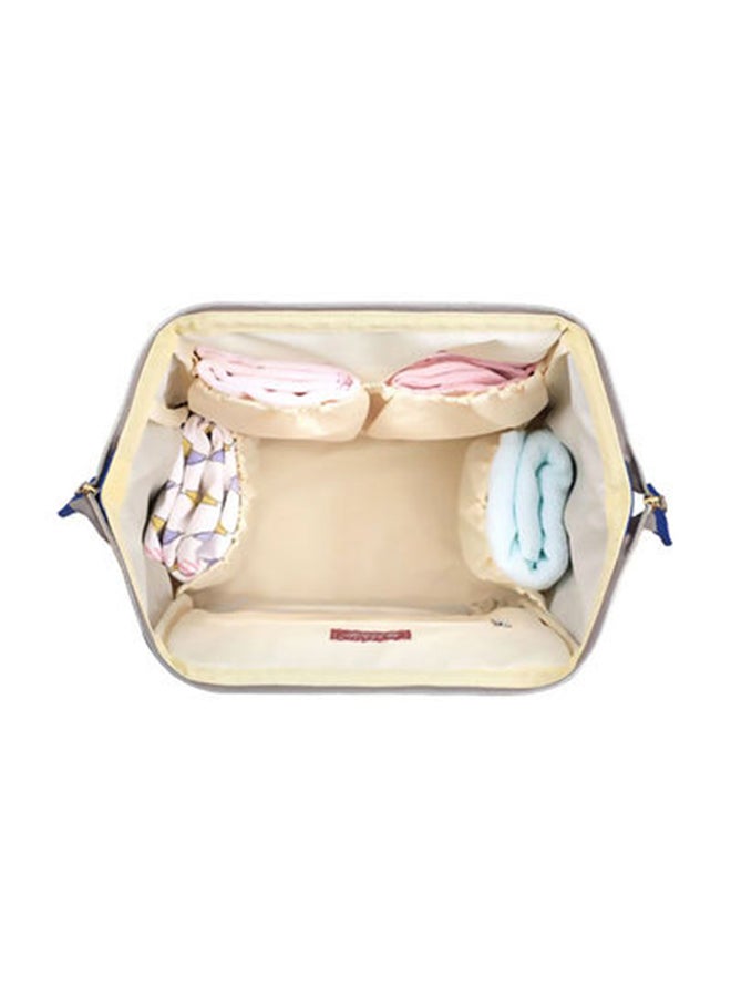 Sunveno - Polyester Infant Diaper Bag WIth Waterproof Pocket And Padded Shoulder Straps - Navy Blue - Image 1