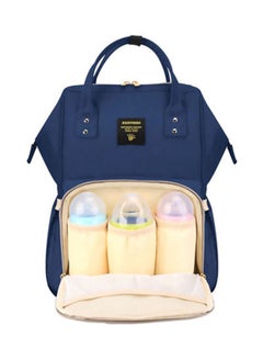 Sunveno Polyester Infant Diaper Bag WIth Waterproof Pocket And Padded Shoulder Straps - Navy Blue  - Image 5