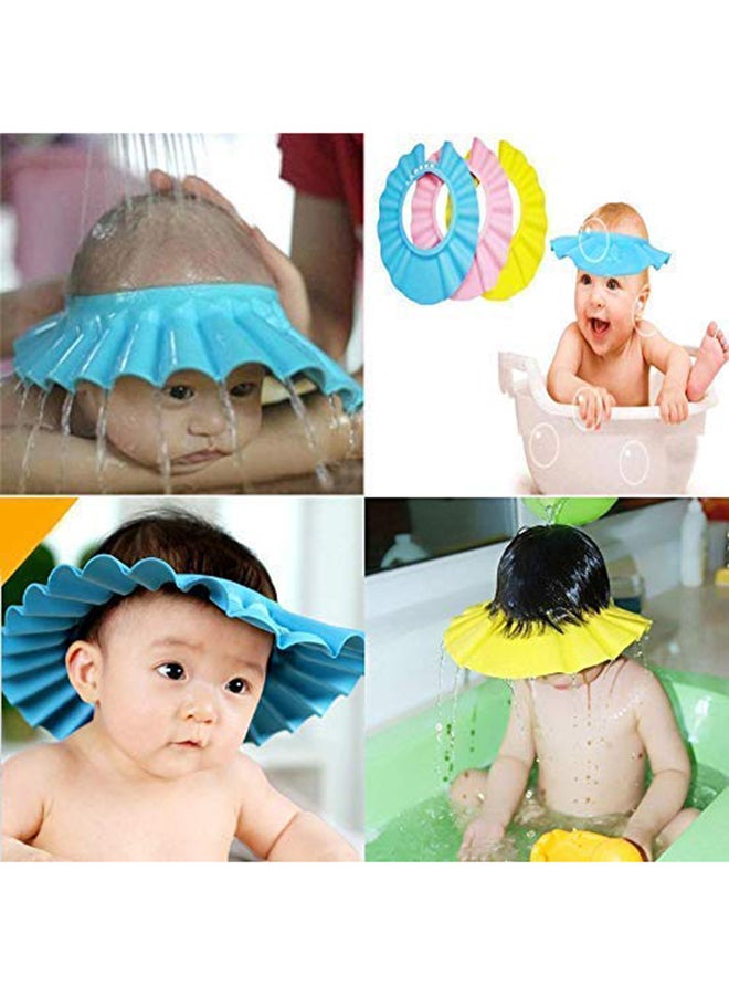 Generic - Pack Of 3 Durable And Strong Baby Shower Colourful Toy Cap With Adjustable Strap - Image 1