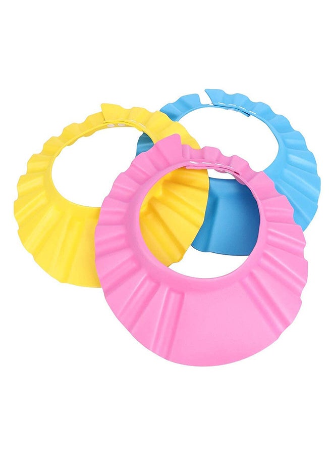Generic - Pack Of 3 Durable And Strong Baby Shower Colourful Toy Cap With Adjustable Strap - Image 1