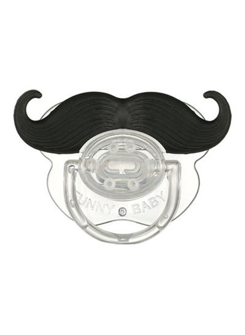 Soft Silicone BPA Free Funny Mustache Pattern Soother Pacifier For Baby