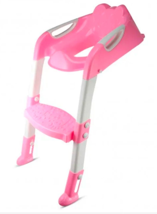 Generic Portable Folding Step Stool Toilet Potty Training Ladder Seat For Children - Pink  - Image 4
