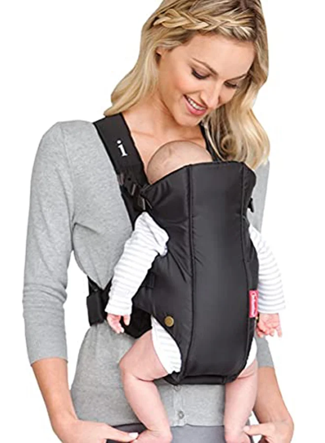 infantino Swift Classic Spacious And Comfortable Baby Carrier With Padded Head Support For Both Rear And Front Facing - Black
