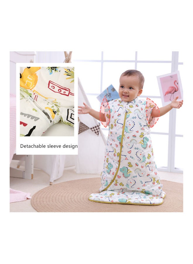 Comfortable Pure Cotton Baby Swaddle Wrapping With Zipper Blocking And Detachable Sleeve - v1649338542/N42623803A_6