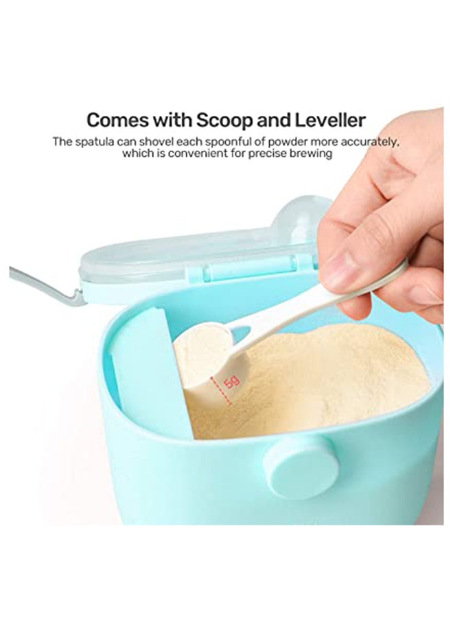 Generic - Large Capacity Compact Baby Milk Powder Container With Scoop And Leveller-Blue - Image 1