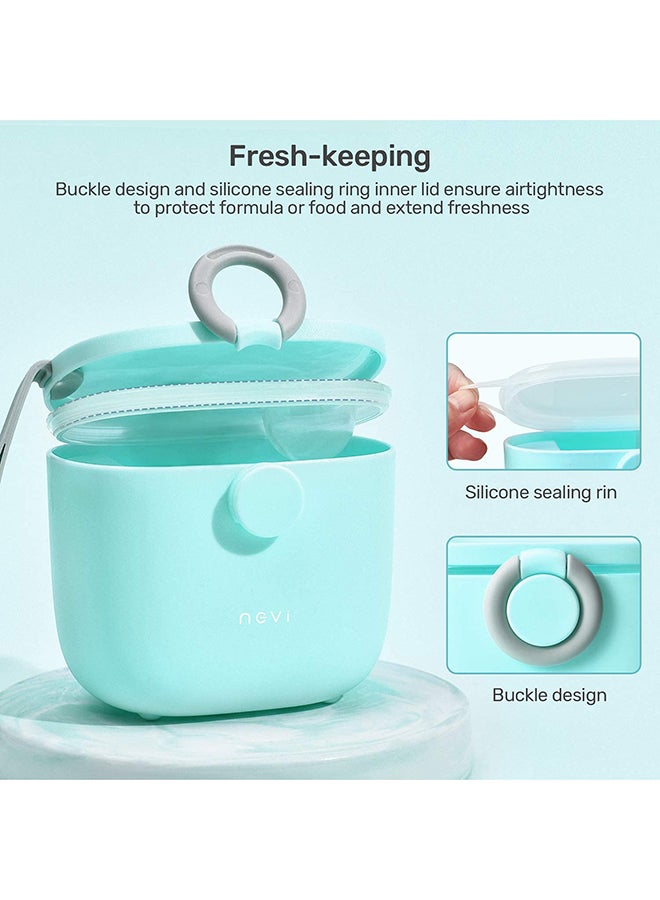 Generic - Large Capacity Compact Baby Milk Powder Container With Scoop And Leveller-Blue - Image 1