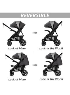 TEKNUM Reversible Moon Walk Stroller Black  - Image 2