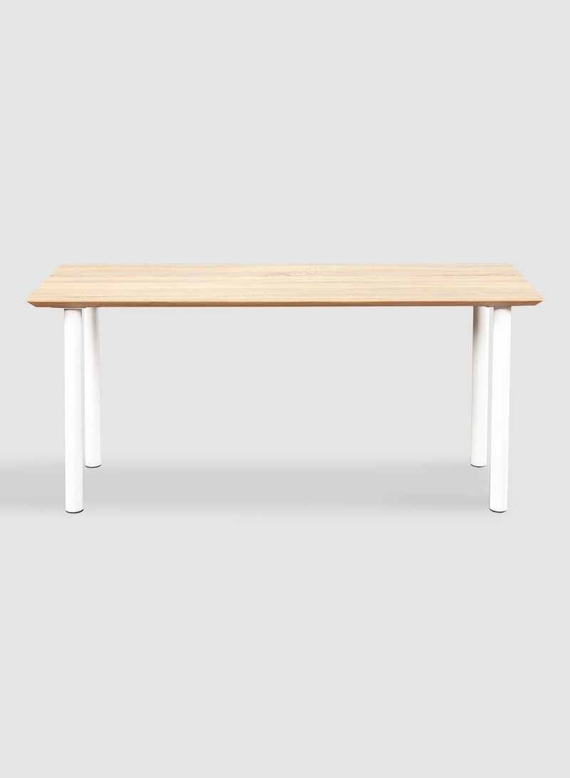 Switch - Office Desk Computer Table Or Study Table -  Home Office For Laptop Table - Beige/white 1400*490*650mm - Image 1