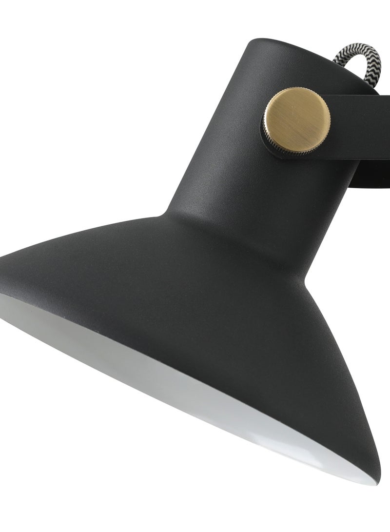 Switch - Elegant Style Wall Light Unique Luxury Quality Material for the Perfect Stylish Home Black/Antique Brass Sand Black/Antique Brass 22 x 18 x 17.5cm - Image 1
