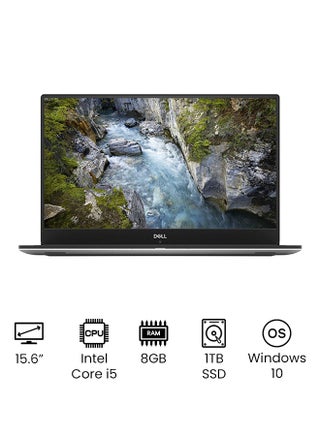 XPS 15-9570 (Upgraded Version) Laptop With 15.6-Inch Full HD Display, Intel Core i5 Processor/8GB RAM/1TB SSD/Intel UHD Graphics 630/Windows 10 International Version Silver Silver - v1649346889/N34935134A_1