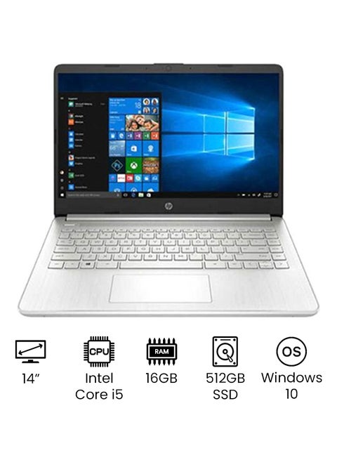 Sleek & Slim (Upgraded Version) Laptop With 14-Inch Full HD Display, Intel Core i5-1035G1 Processor (8M Cache, up to 4.50 GHz )/16GB RAM/512 GB SSD Nvme/Intel Iris Xe Graphics/Windows 10 /International Version English Platinum