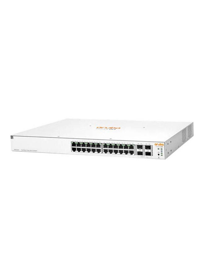 إتش بي مفتاح Aruba Smart 24 منفذًا بسرعة 10-100-1000 ميجابت في الثانية + 4 منافذ Sfp-Sfp+ 1-10Gbe 370 وات مُدار للتركيب على الرف  - Image 1
