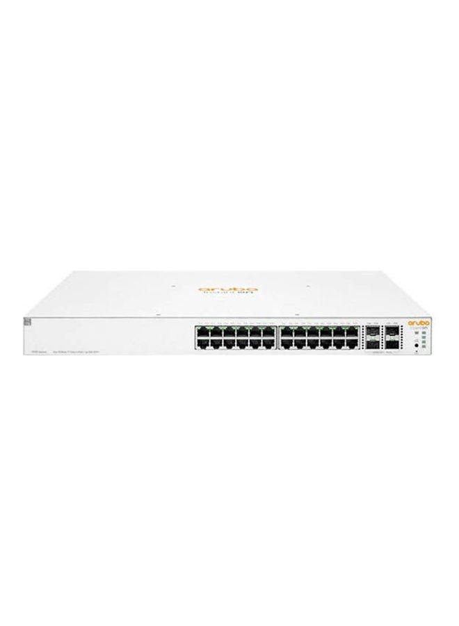 إتش بي مفتاح Aruba Smart 24 منفذًا بسرعة 10-100-1000 ميجابت في الثانية + 4 منافذ Sfp-Sfp+ 1-10Gbe 370 وات مُدار للتركيب على الرف  - Image 2