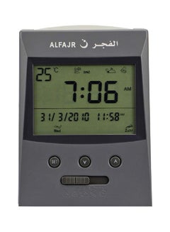 Al Fajr Muzical Azan Digital Wall Clock Cs-03 Grey Size 15 x 9 x 5 cmcentimeter  - Image 1