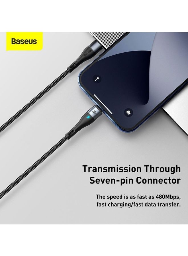 Baseus USB C to Lightning-Fast Charging Cable 20W PD Zinc Magnetic Power Delivery Data Transfer 1M Compatible with iPhone SE,13/12/11 Pro/Max/mini, New iPad 9 SE 6 7 8 X Plus Black  - Image 4
