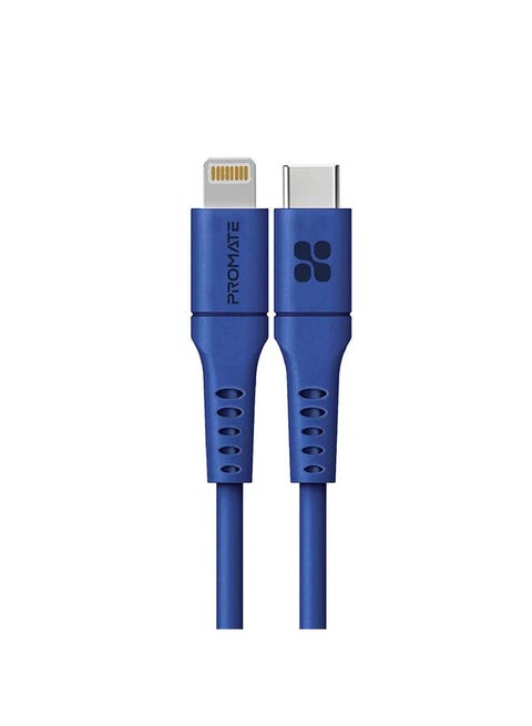 20W Power Delivery Fast Charging Lightning Cable 2M Blue