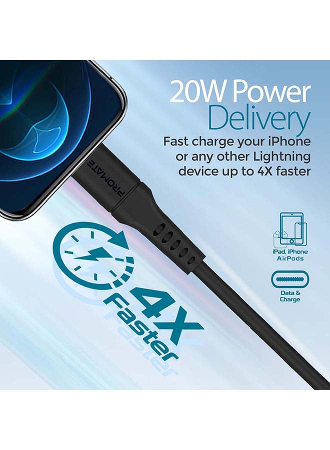 بروميت كابل Lightning للشحن السريع بقوة 20 وات بطول 1.2 متر  - Image 5