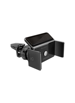 Solar Powered Car Phone Holder, Eco Powered AC Vent Mount Holder With Secure Auto Clamping, 360 Degree Rotation, One Touch Release And Stable Mounting For Apple iPhone 13, Galaxy S21, GPS Black - v1649401425/N52912567A_1