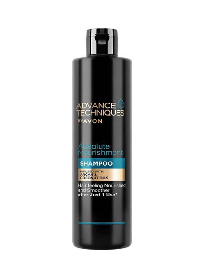 AVON - Advance Techniques Absolute Nourishment Shampoo Infused With Argan & Coconut Oils Black 400ml - Image 1