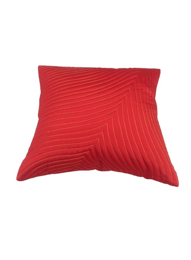 هوم تاون غطاء وسادة ديكور عصري على شكل مربع مصنوع من البوليستر أحمر 40X40سم - Image 3