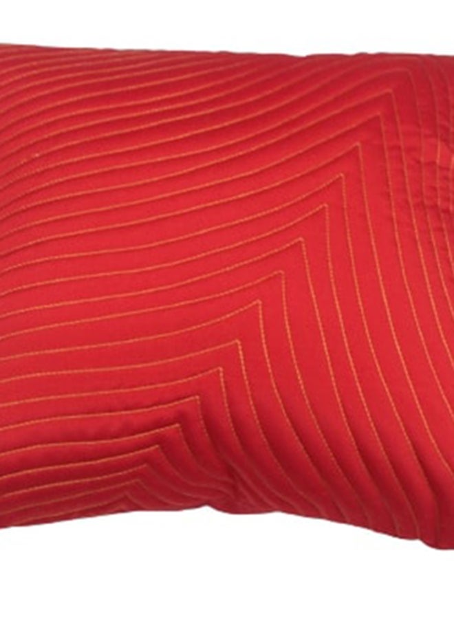 هوم تاون غطاء وسادة ديكور عصري على شكل مربع مصنوع من البوليستر أحمر 40X40سم - Image 4