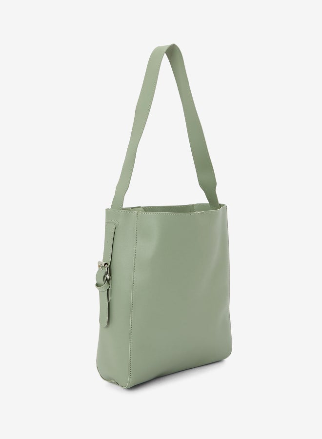 R&B Single Handle Casual Pu Womens Shoulder Bag With Pouch Insert Green  - Image 2