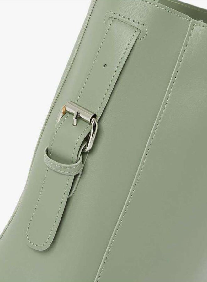 R&B Single Handle Casual Pu Womens Shoulder Bag With Pouch Insert Green  - Image 3