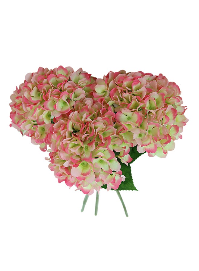 Switch Silk Hydrangea Artificial Flower For Weddings, Crafting, Kitchen Or Rustic Home Decor–Indoor/Outdoor Use Pink/Green 80x27cm - Image 1