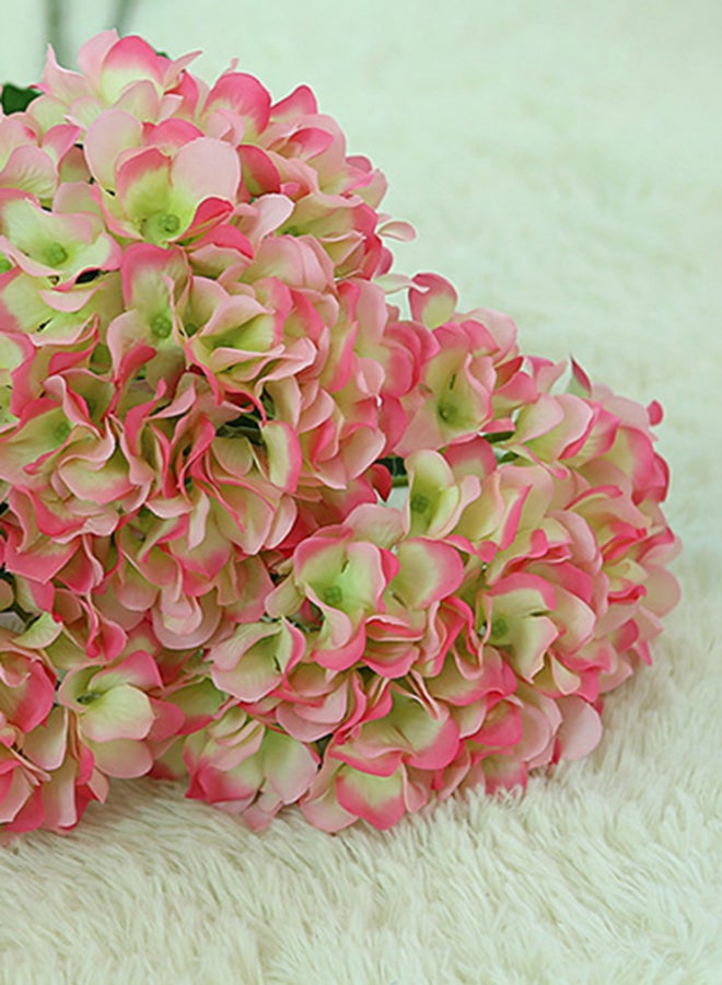 Switch Silk Hydrangea Artificial Flower For Weddings, Crafting, Kitchen Or Rustic Home Decor–Indoor/Outdoor Use Pink/Green 80x27cm - Image 3
