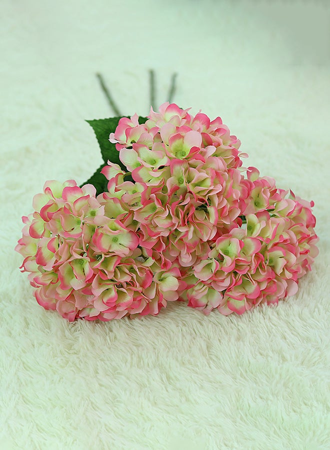 Switch Silk Hydrangea Artificial Flower For Weddings, Crafting, Kitchen Or Rustic Home Decor–Indoor/Outdoor Use Pink/Green 80x27cm - Image 2