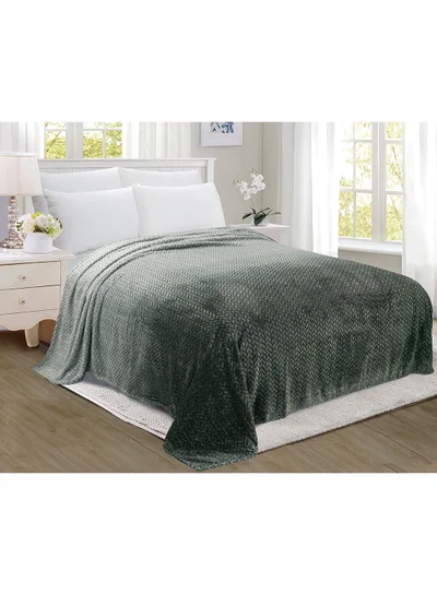 Noon East Lightweight Summer Blanket Queen Size 280 GSM Jacquard Extra Soft Fleece All Season Blanket Bed And Sofa Throw  160 X 220 Cms Black Black 160 x 220cm