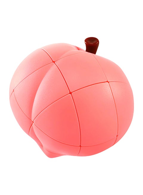 Plastic Peach Shape Cube Puzzle 8.4 x 8 x 8.4cm